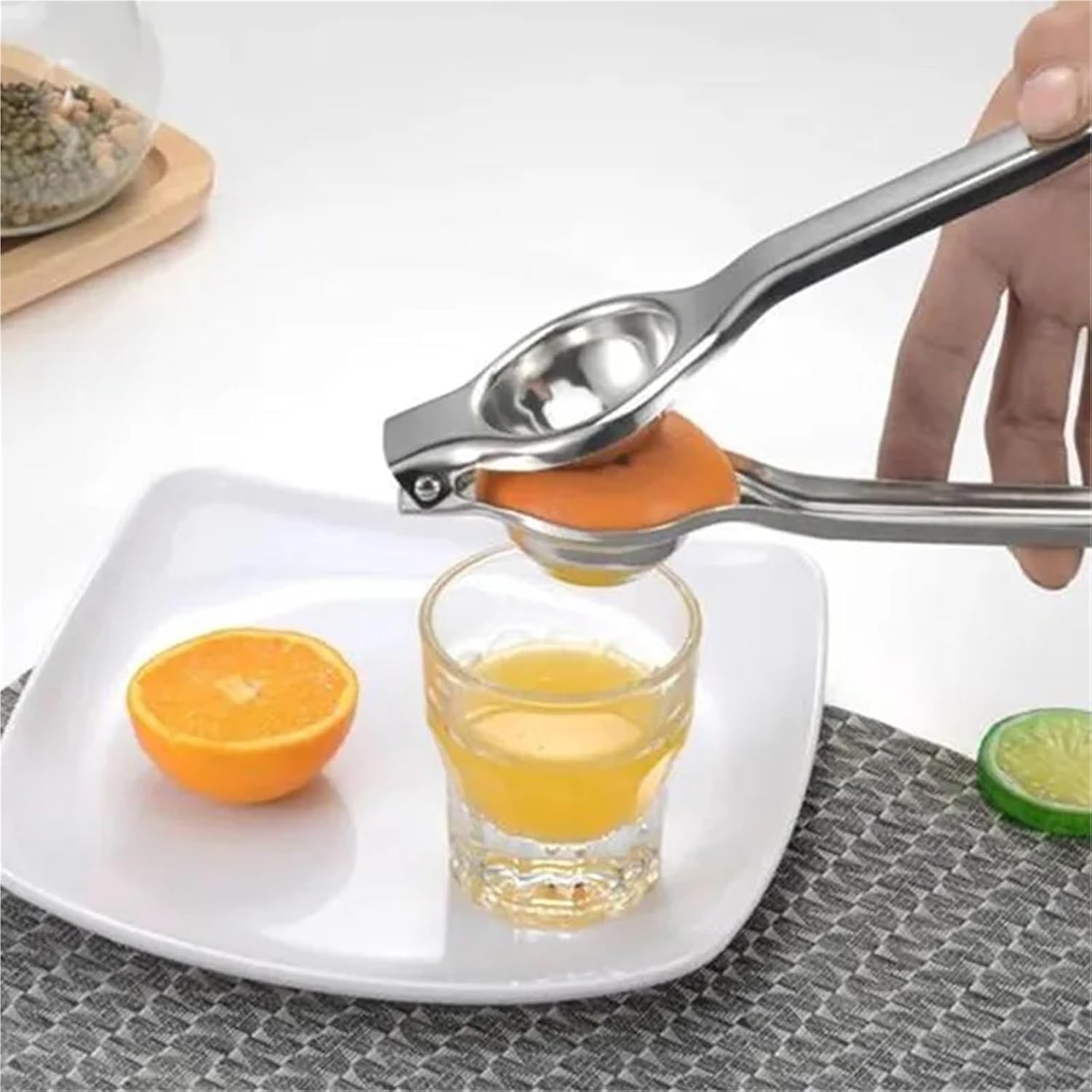 Stainless Steel Manual Juicer - Heavy Duty Lemon & Orange Press For Fresh Home Juice(5PCS)