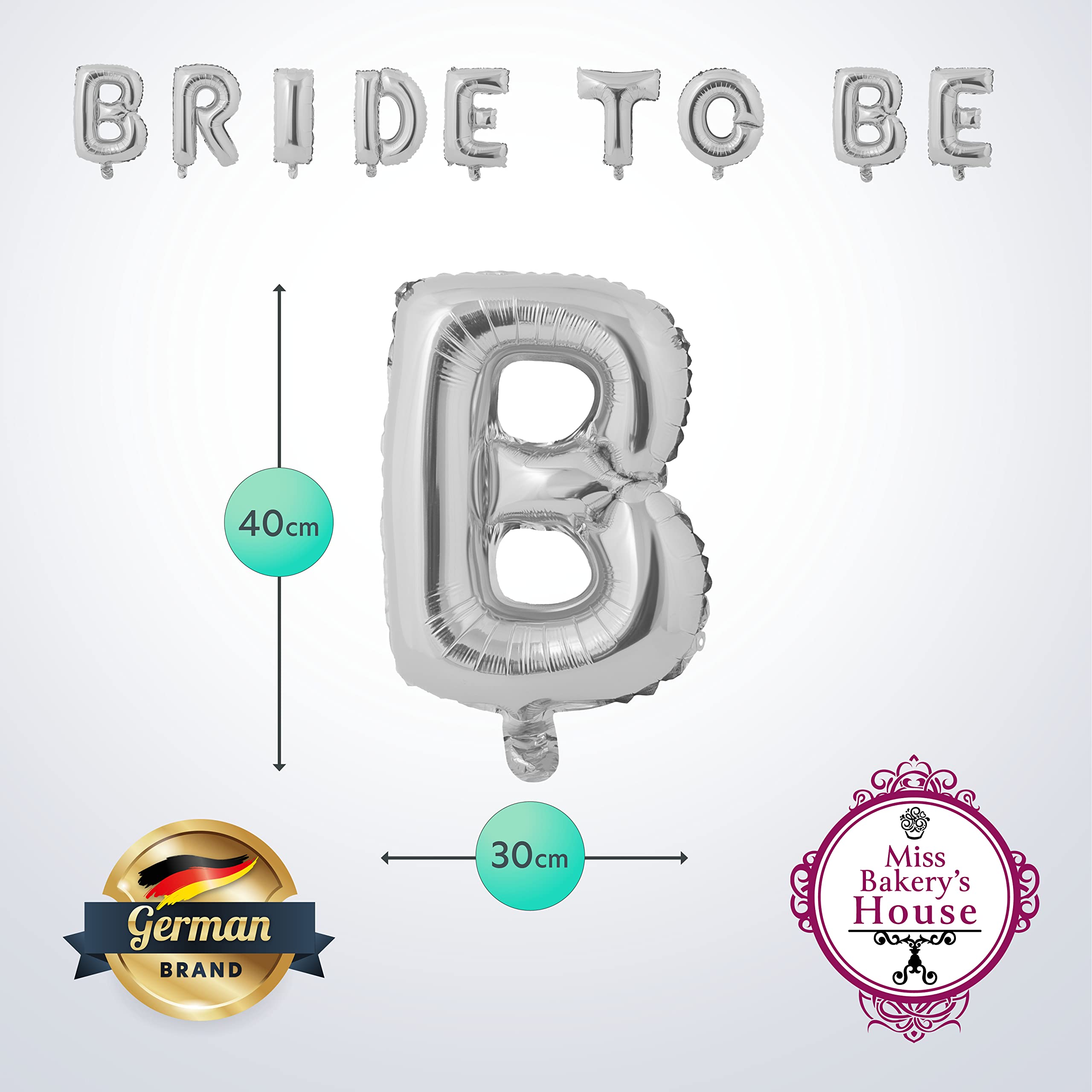 Miss Bakery’s House® Palloncino foil elio – Bride To Be