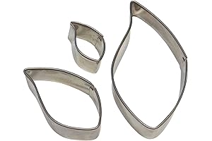 PME Stainless Steel Leaf Cookie Cutter Set
