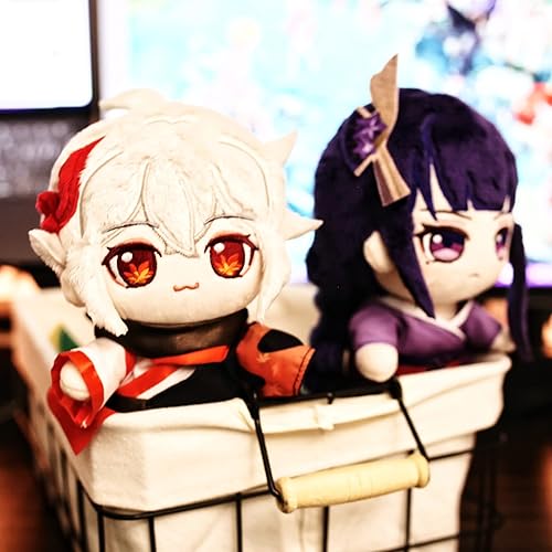 Miniatura 4 de uoozii Genshin Impact - Figura de peluche de 9.1 in9 pulgadas, Hu Tao Raiden Shogun Klee Xiao Zhongli Venti Kazuha Diluc, muñeca de peluche para