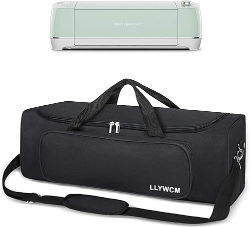 LLYWCM Funda de transporte para Cricut Explore Air, bolsa portátil compatible con Cricut Maker, Cameo 3 y Cameo 4, bolsa ligera para accesorios de