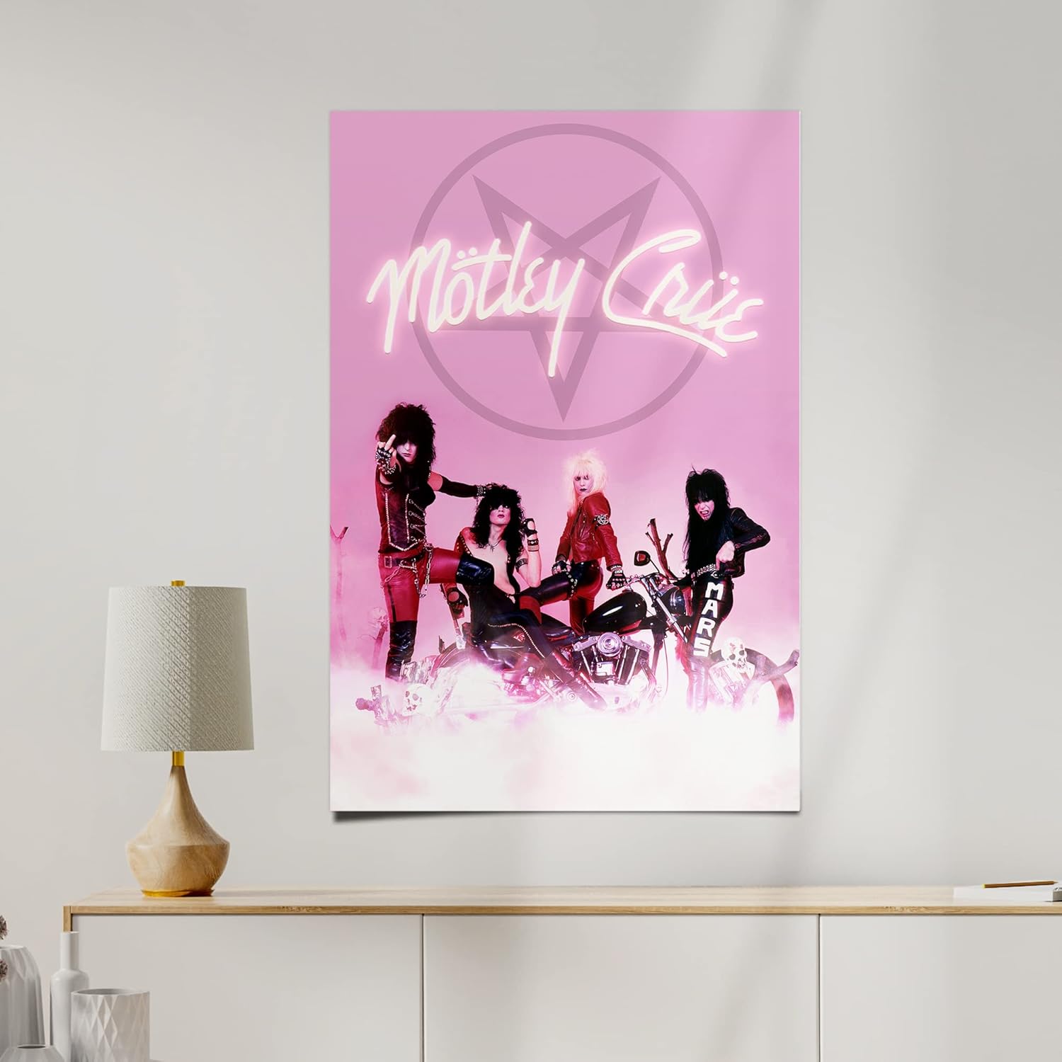 Desert Cactus Motley Crue Poster 24 x 36 inch Room Office Décor Decoration Official Fan Gear (24x36,Design 2) - Image 4