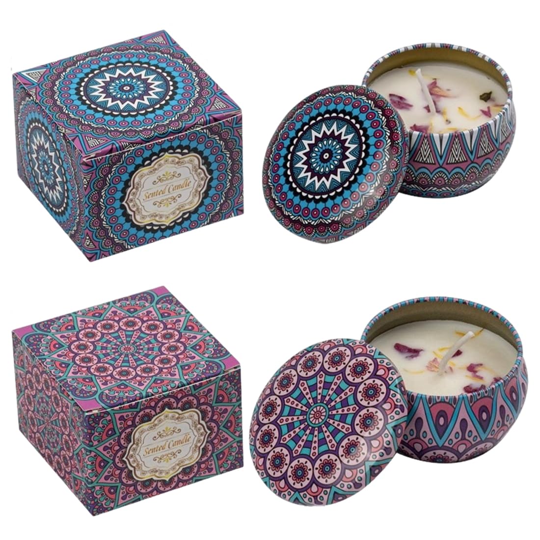 coffret 2 bougies parfumées coffret