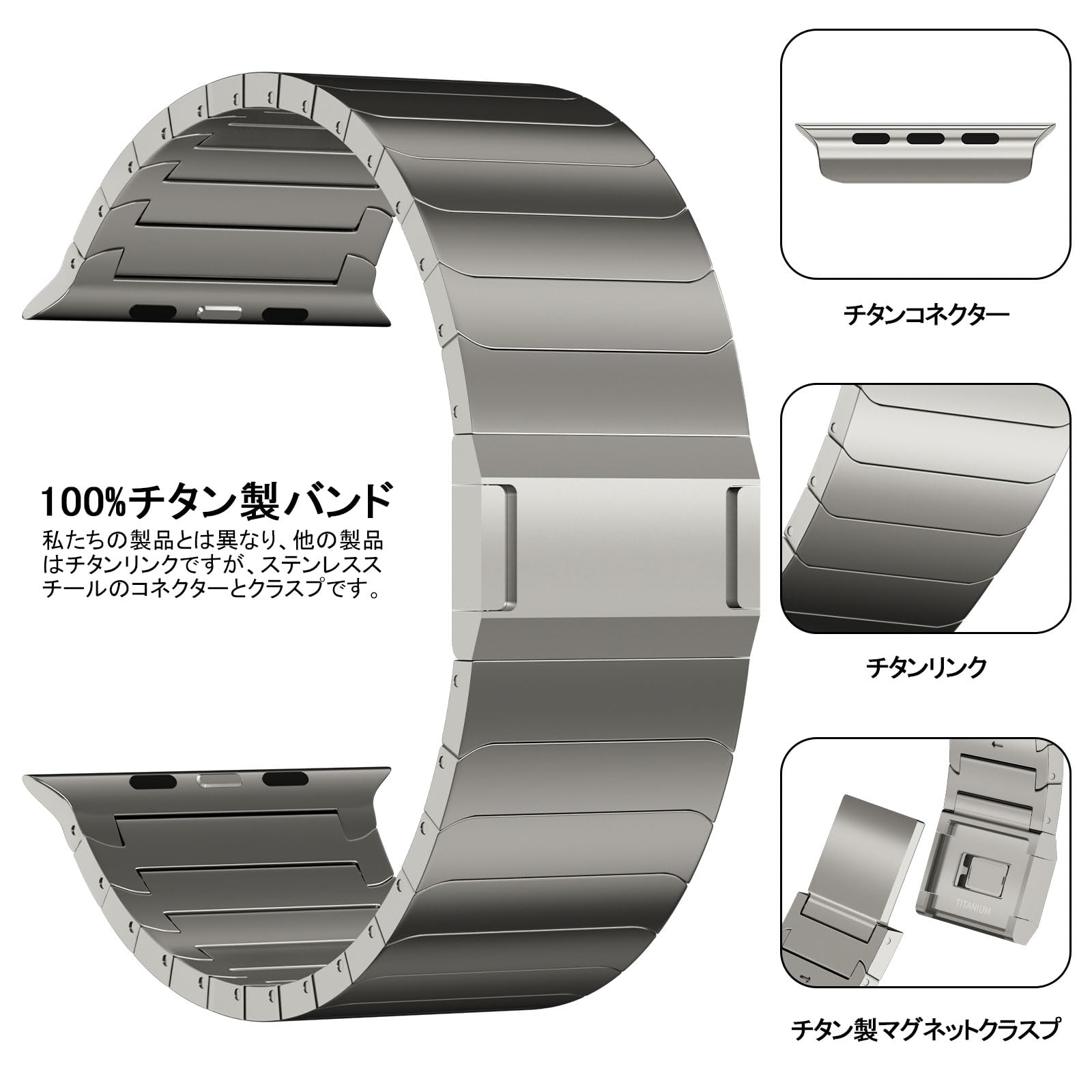 ACESTAR Titan Armband für Apple Watch Ultra 3/2/1