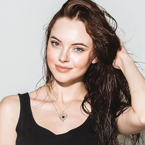 Miniatura 2 de REDBEE Necklaces for Women Birthstone Heart Necklace Jewelry for Wife Girlfriend Woman Necklace