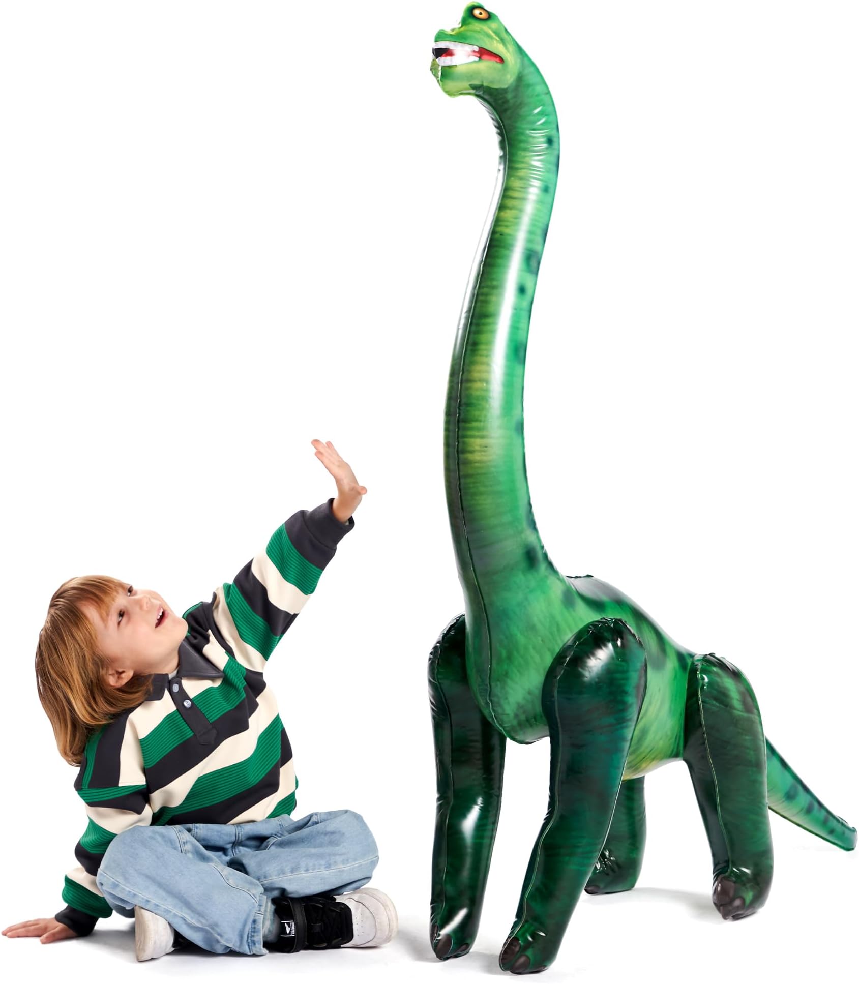 JOYIN 129cm Brachiosaurus Inflatable Dinosaur Toy for Party Decorations, Birthday Party Gift, Gift for Kids and Adults