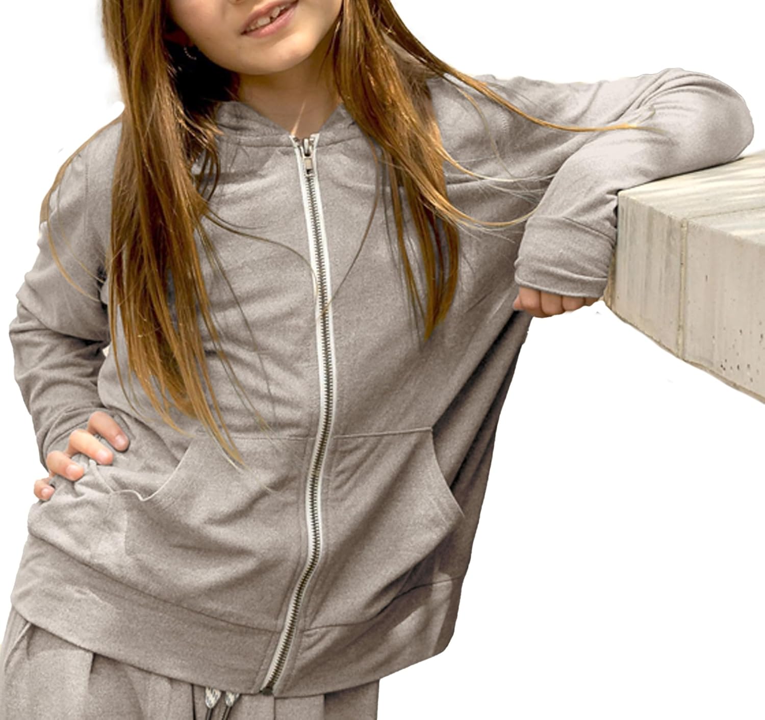 Girls' Toddler & Preschool Yoga Zip-up Hoodie,
