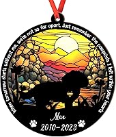 Vista 9 de Adorno personalizado para atrapasoles Bichon Frise, Bichon Frise Sun Catcher Adorno de Navidad – Regalo para perro amante, Bichon Frise 3D 2 capas