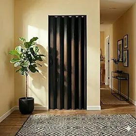 Porta Sanfonada de Pvc 210cm X 70cm Belplast Preto
