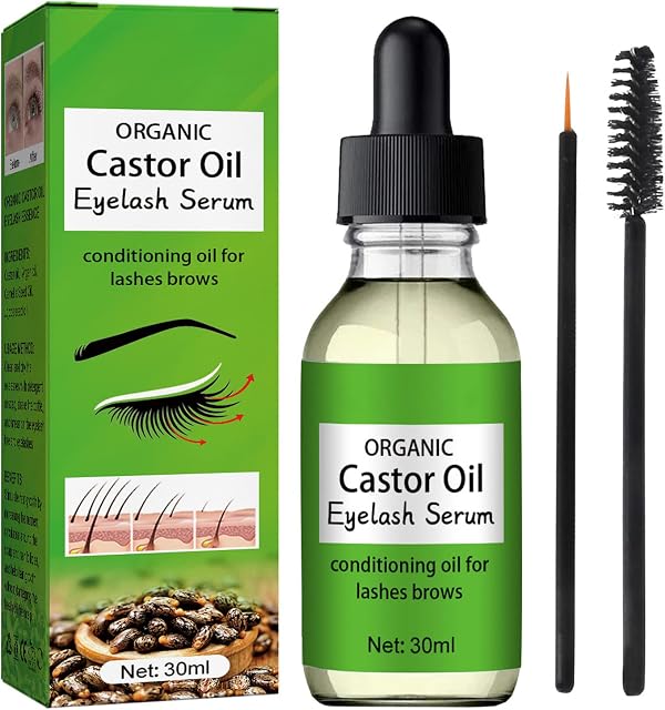 Castor Oil, Organic Body Oil Jojoba Oil For Lashes Brows, Deeply Nourishing Moisturizing Quick Growth Repairing Hair Follicles Oil For Natural Hair Lashes Brows Longer And Thicker