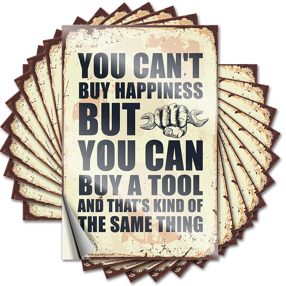Tattoos Home Entrance Decor Custom Stickers, Case Waterproof You Can't Buy Happiness But You Can Buy A Tools for Hydro Flask | Feminist Vinyl Decals for Hunting Holiday Gift(12X18CM)