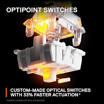 SteelSeries New Apex 9 Mini HotSwap Optical Mini Keyboard 60% Compact Design Optical Switches RGB Customization Aluminum Alloy Frame Double Shot PBT Keycap