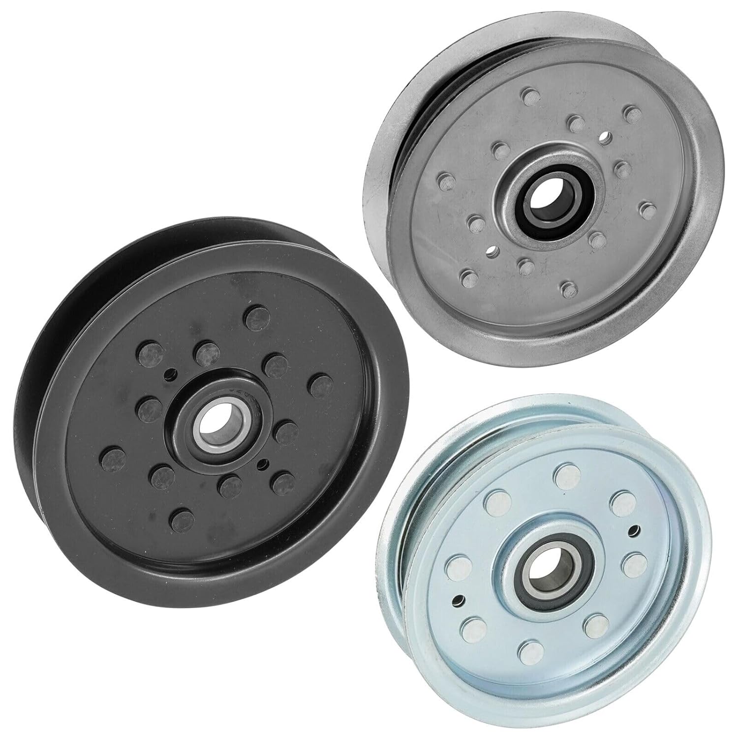Caltric AM135526 AM128118 AM143737 AM136693 Idler Deck Pulley Compatible with John Deere 54" 48"