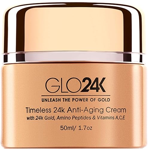 Miniatura 3 de GLO24K Crema antienvejecimiento y suero con oro de 24 quilates, aminopéptidos, vitaminas A, C, E