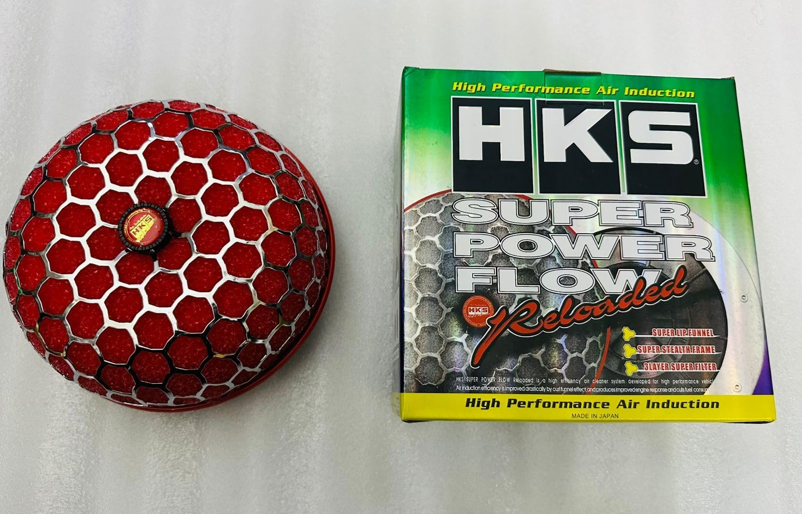 Mushroom Filter Lovely Air Intake Short Turbo Filter Mushroom Head Air System Retrofitted High Flow Filter Universal Sponge Honeycomb Mesh Air (MUSHROOM FILTER- RED.)
