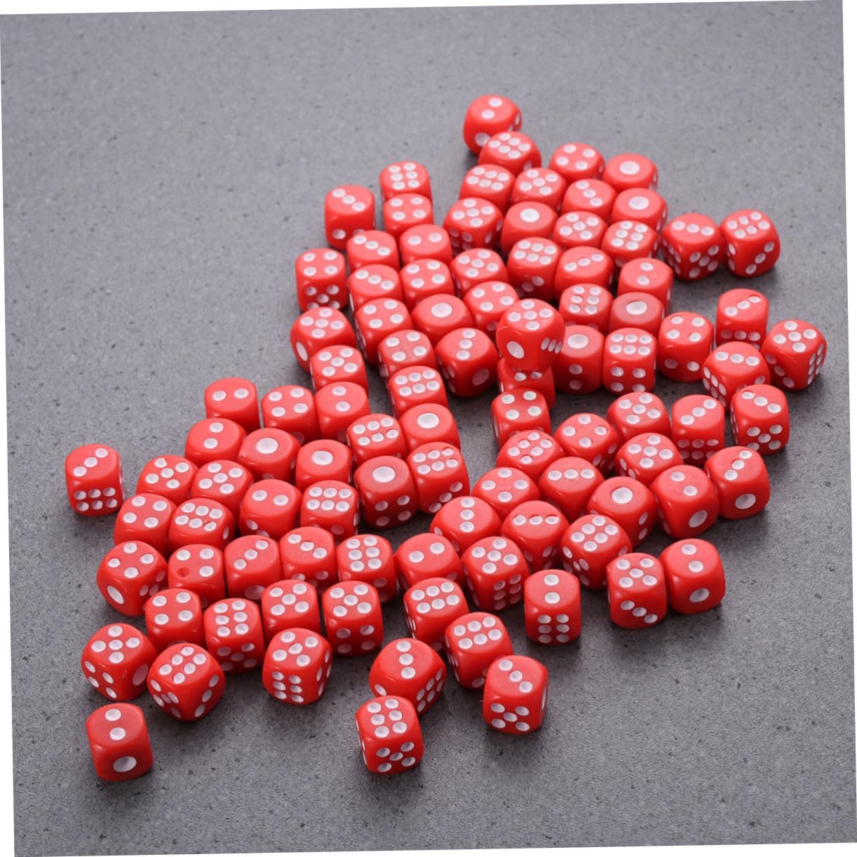 6 Sided Square Dice 100pcs Colored Plastic Dice for Gaming Math Probability Learning
