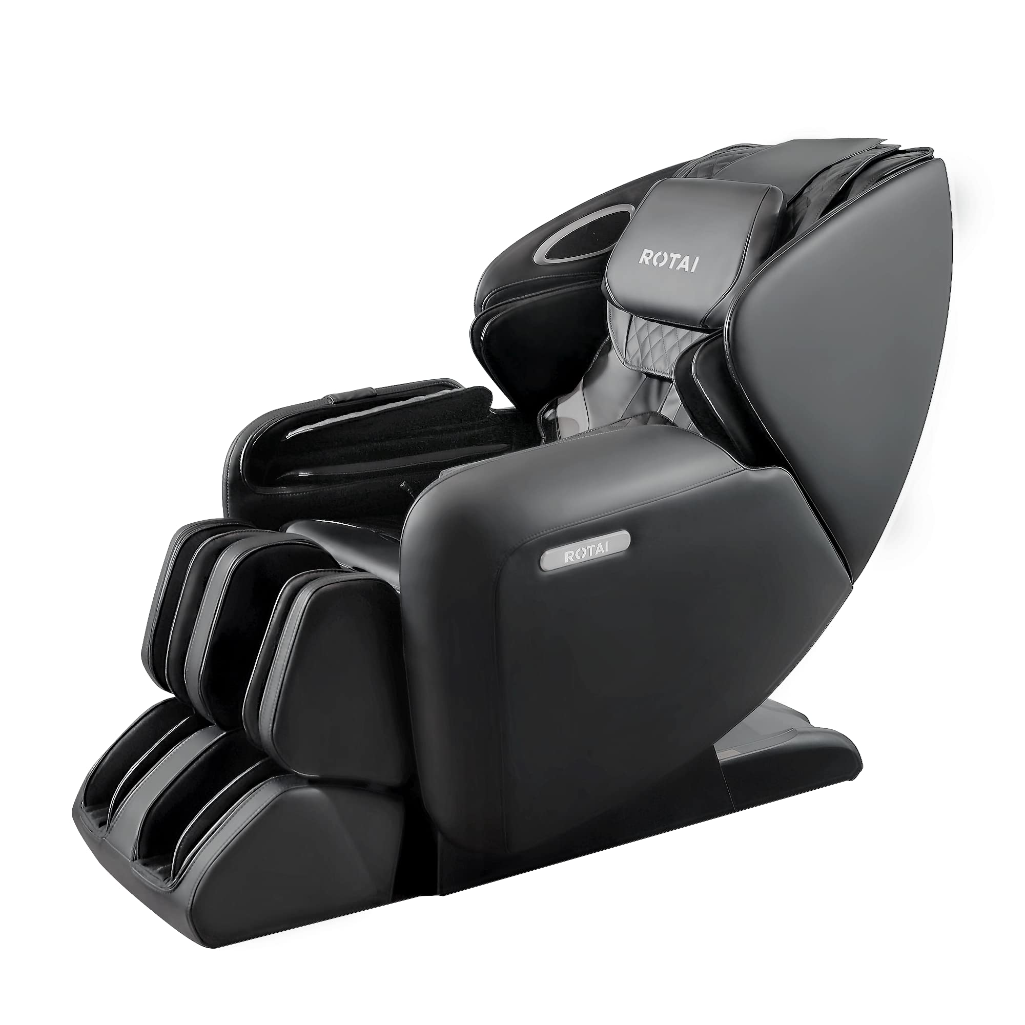 ROTAI ARONT Poltrona massaggiante 3D+ - 12 programmi professionali di massaggio e pressoterapia - Termoterapia - Tecnologia Gravità e Spazio Zero Suono 3D Bluetooth