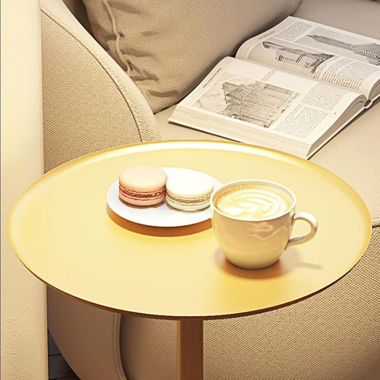 モダンツートンカラー ローテーブル - 80x50cm モダンツートンカラー