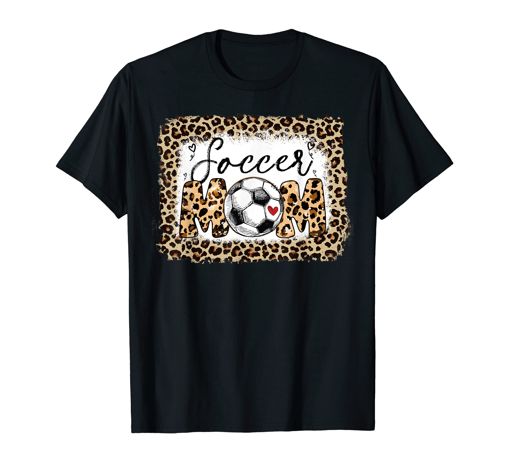 Soccer Mom Funny Soccer Ball Womens Flower Retro Vintage T-Shirt