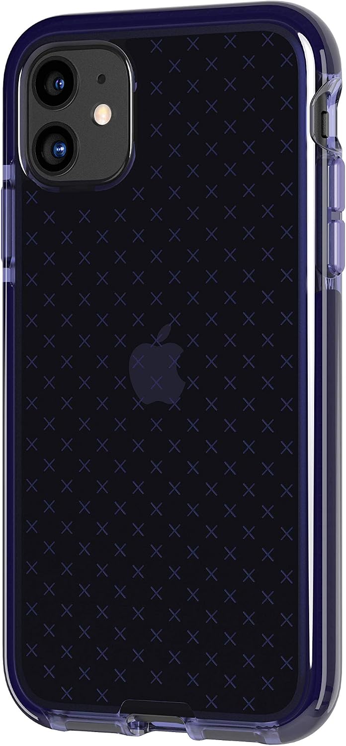 tech21 Evo Check for Apple iPhone 11 - Germ Fighting Antimicrobial Phone Case with 12 ft. Drop Protection Indigo
