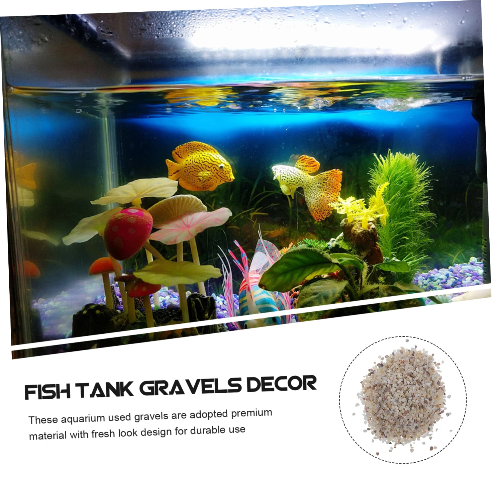 Aquarienkies Für Süßwasser Mit Aquariensand Und Kies Für Fische Und Schildkrötenbecken Als Dekoration