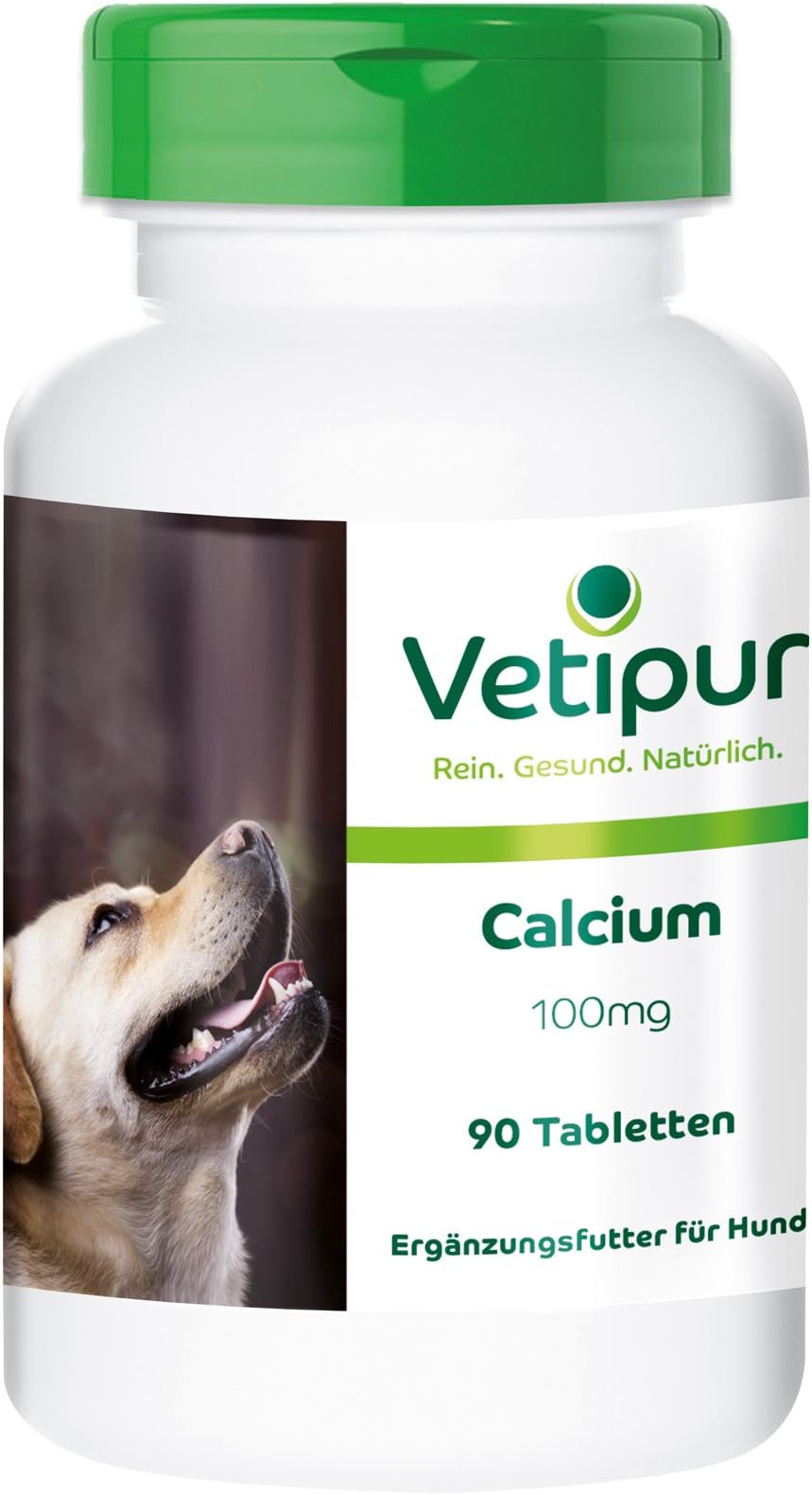 Calcium Citrate 100mg, Feed Supplement for Dogs, 90 Tablets, for Bones, Teeth and Muscles