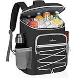 Cooler Backpack&comma; Portable Insulated Leakproof Backpack for 33 Cans &lpar;330ml&rpar;&comma; Lightweight Insulated Soft Cooler Backpack for Picnic&comma; BBQ Camping&comma; Lunch&comma; Beach and Hiking&comma; for Men and Women