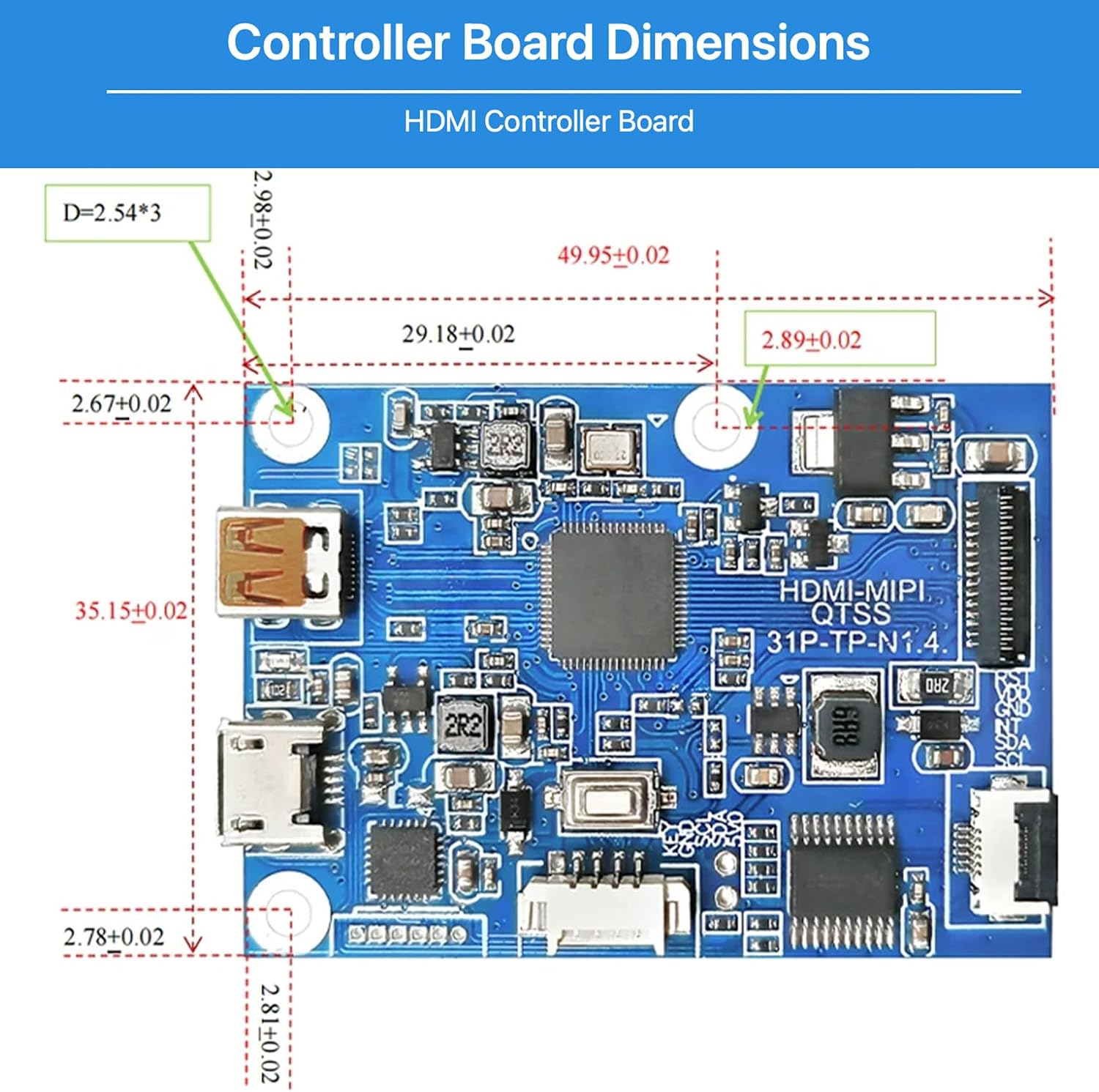 TekGroAml 4 Inch Round LCD Display with Micro H/D Controller Board 720x720 | 300 nits Circular Screen for PC Sensor Panel and DIY Dashboard, USB 5V Power