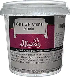 Cera Gel Macio Pote 390g (Cera Gel Macio) Altezza Vela Parafina Gel Cristal Macia Transparente = 450ml