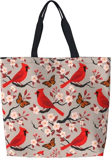 Famame Canvas Tote Bag Large Women Casual Shoulder Bag Handbag Reusable Multipurpose Shopping Grocery Bag For Outdoors…