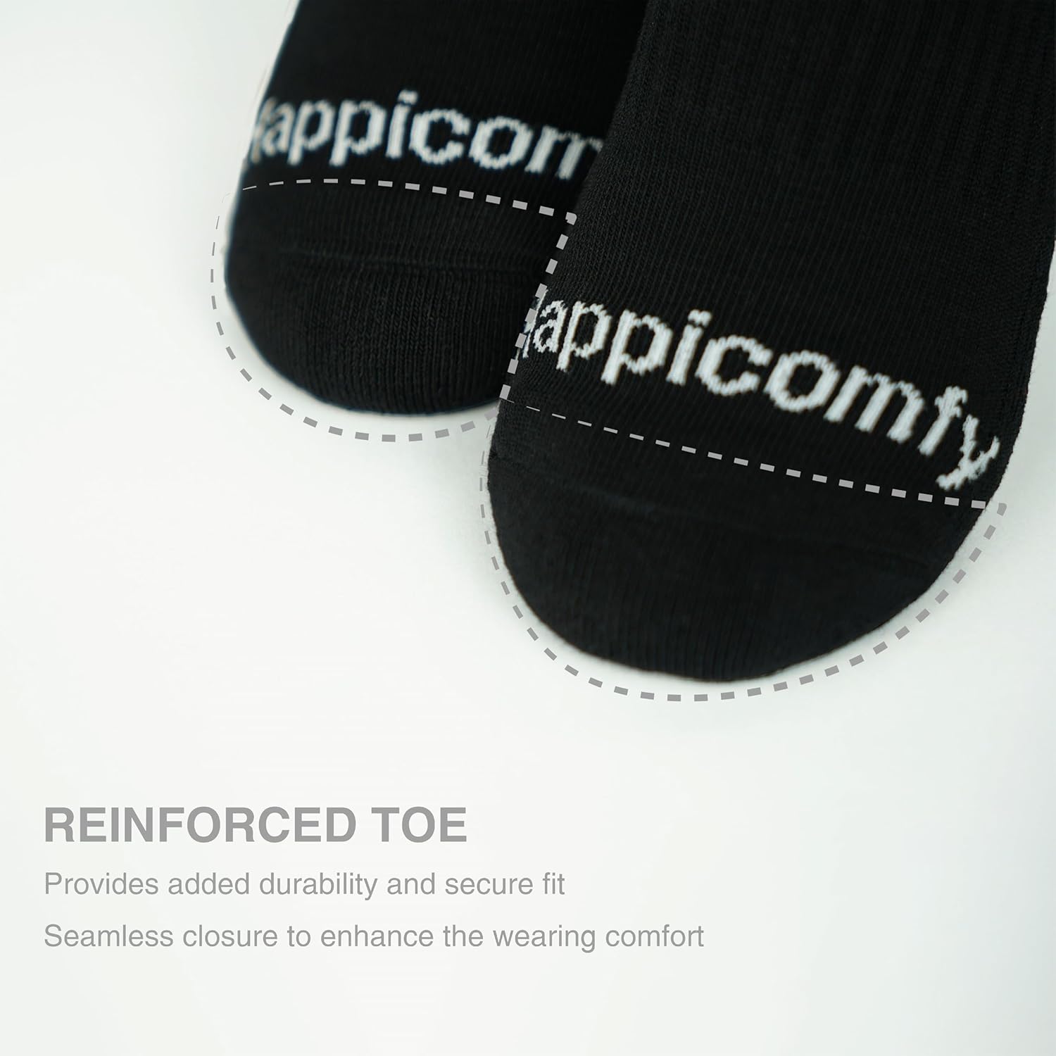 Men's Cotton Crew-Socks with Cushioned Bottom and Arch Compression for Daily Outfits, Sports, Works (6 Pairs) - Image 3