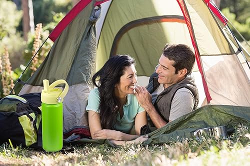 Miniatura 7 de Tapa de popote para Hydro Flask de boca ancha de 32 40 onzas, tapas con mango flexible compatible con HydroFlask, tapa flexible deportiva de