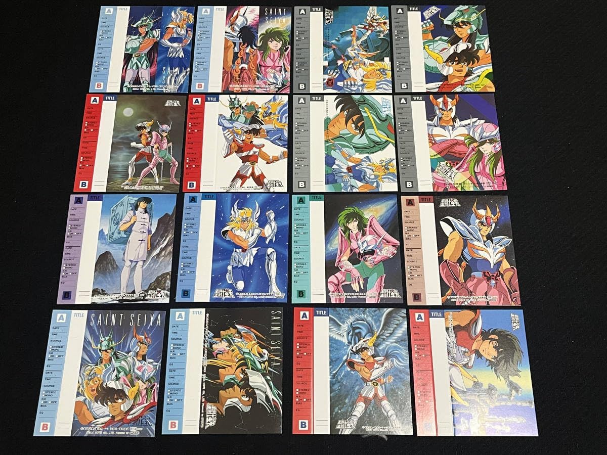 聖闘士星矢 カセットレーベルセット① インデックスカード