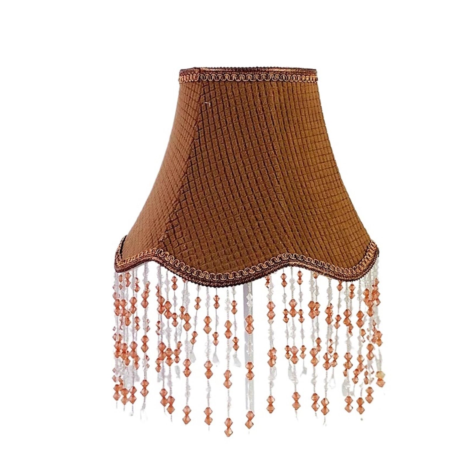 Fabric Lampshade with Fringe Tassel Flower Tassel Lampshade Creative Bedside Lampcovers for Table Lamp Lighting Accessories(Color-11)
