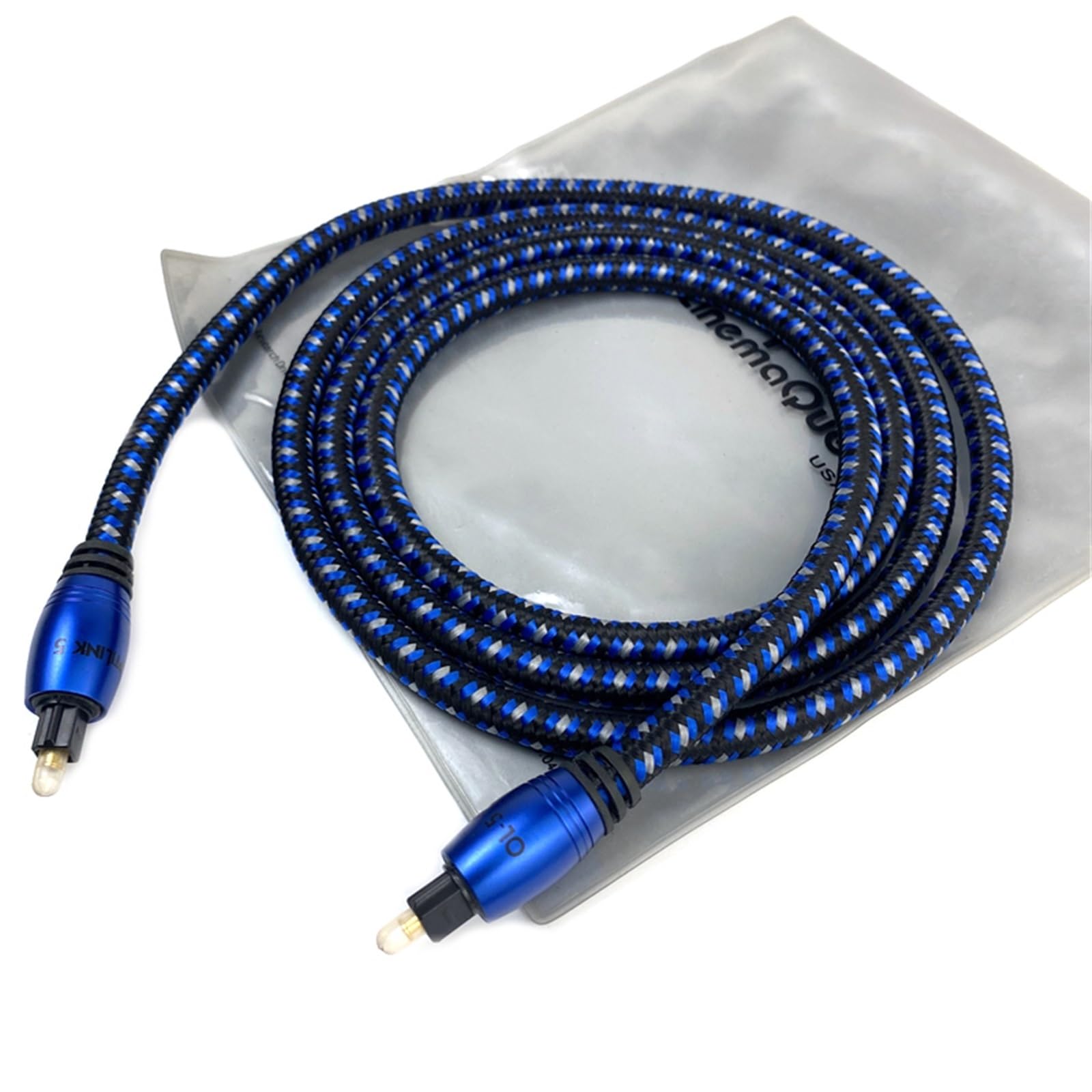 Cavo Audio Digitale HiFi OptiLink-5 Cavi in ​​Fibra Ottica Toslink(1m)