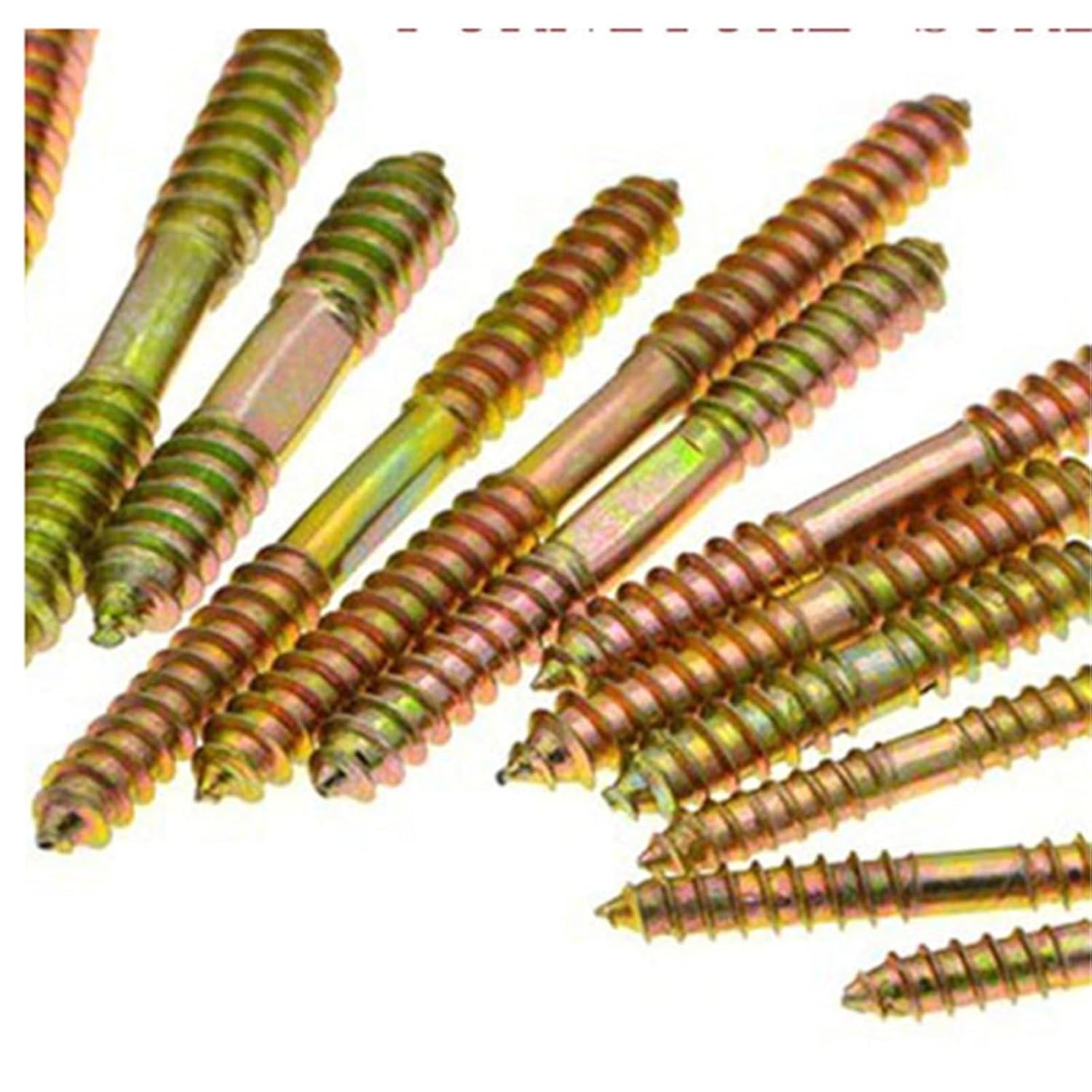 Double Head Self Tapping Screws, M4 M5 M6 Head Self Tapping Furniture Carbon Steel Zinc Plated 50 Pcs(M4X30mm)