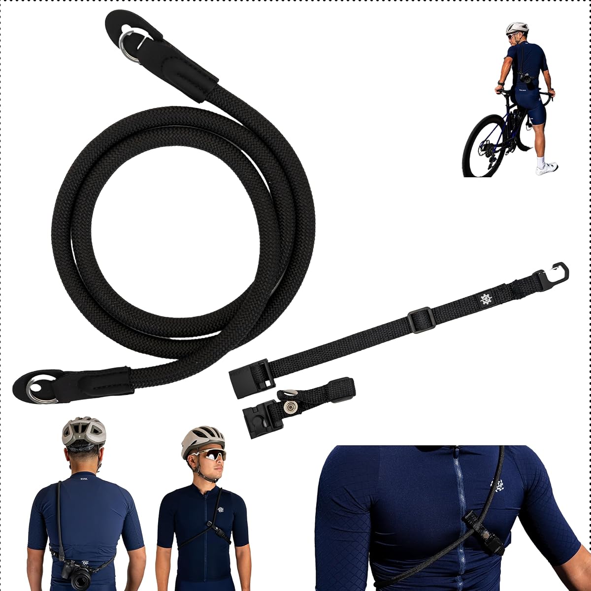 Correa magnética para cámara de 3 puntos para ciclismo, clip magnético de liberación rápida