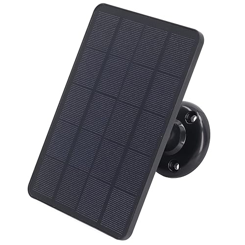 Miniatura 7 de Solar Panel, 10W Solar Panel Battery Charger Monocrystalline Silicon ABS Wide Compatibility for Fan (Black)