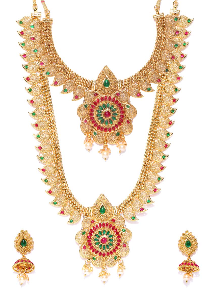 YouBella Jewellery Sets for Women Gold Plated Combo of Two Traditional Necklace Set for Women Jewellery Set with Earrings ... - Review, Price and Buying Guide