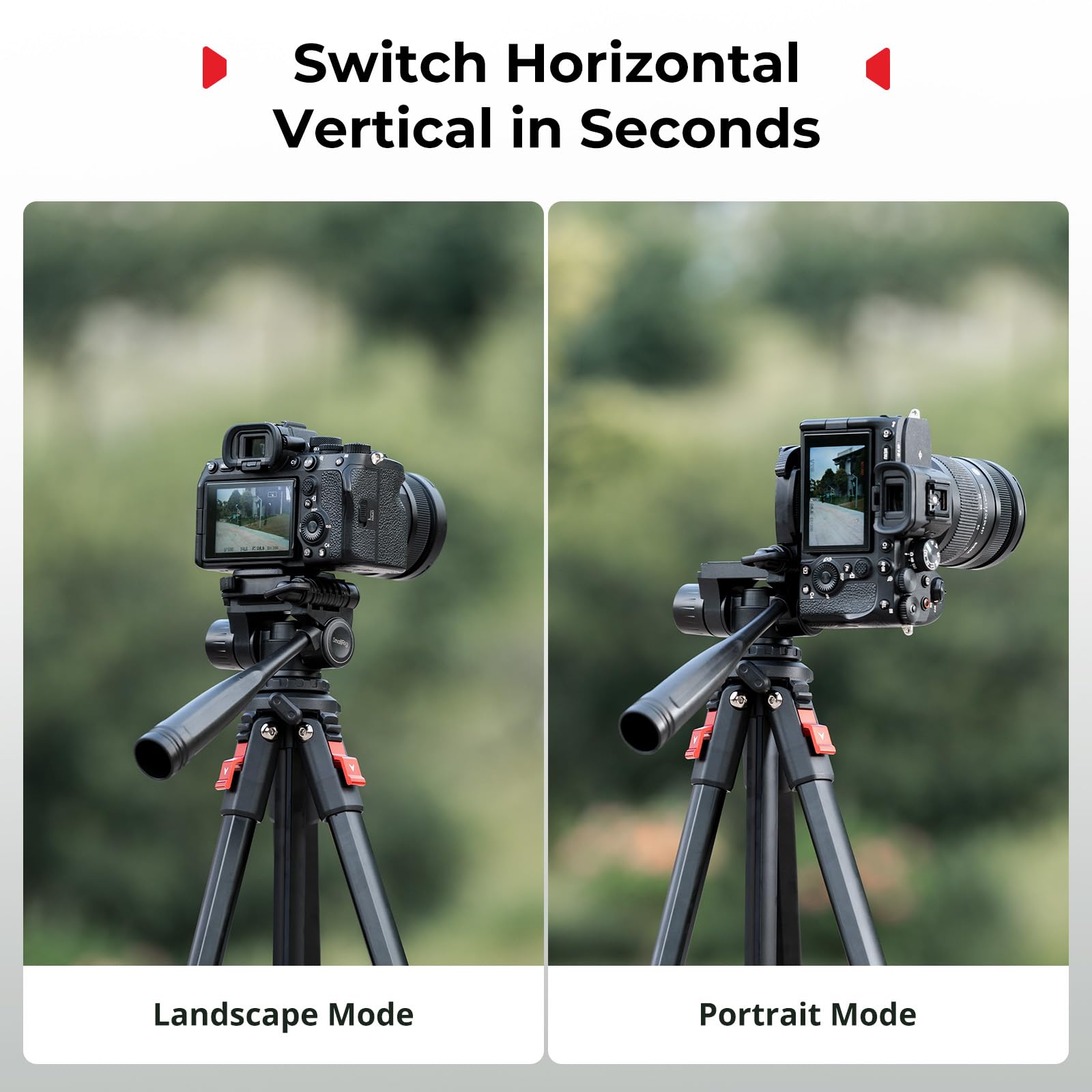 SMALLRIG Aluminiowy statyw fotograficzny AP-30, 67,7-calowy statyw podróżny z klipsem do telefonu i torbą transportową, przenośny statyw z nogami z blokadą Quick-Flip, maks. obciążenie 5,4 kg (11 lb)
