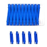 Haespot Blue 20PCS Stripped Screw Hole Repair Anchor, Door Hinge Screw Hole Filler, Multi Use Wall Anchors, Fits Wood Screws Sizes #2 to #16