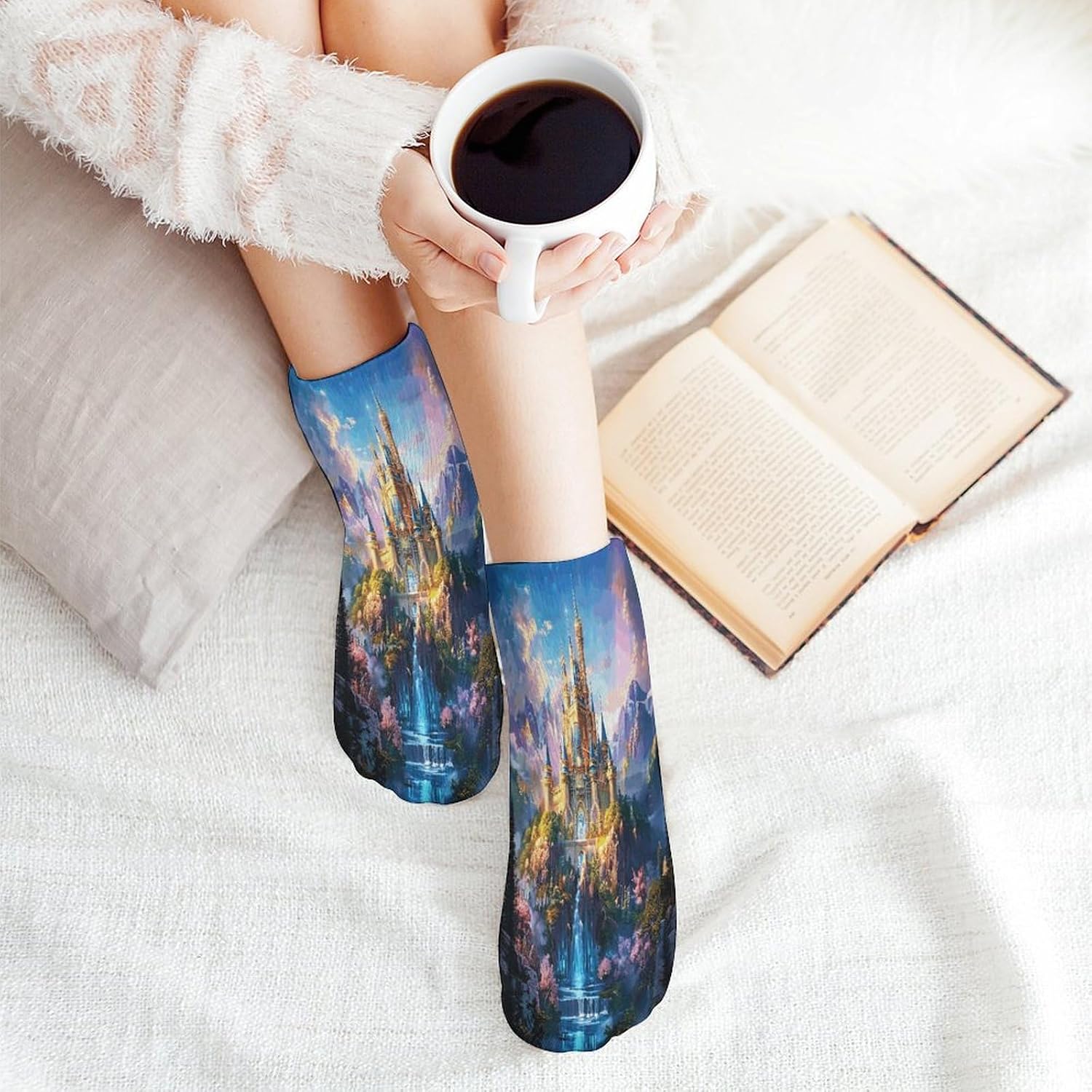 Dream Castle 5Pairs Low Cut Ankle Socks for Women No Show Casual Breathable Athletic Socks for Sport