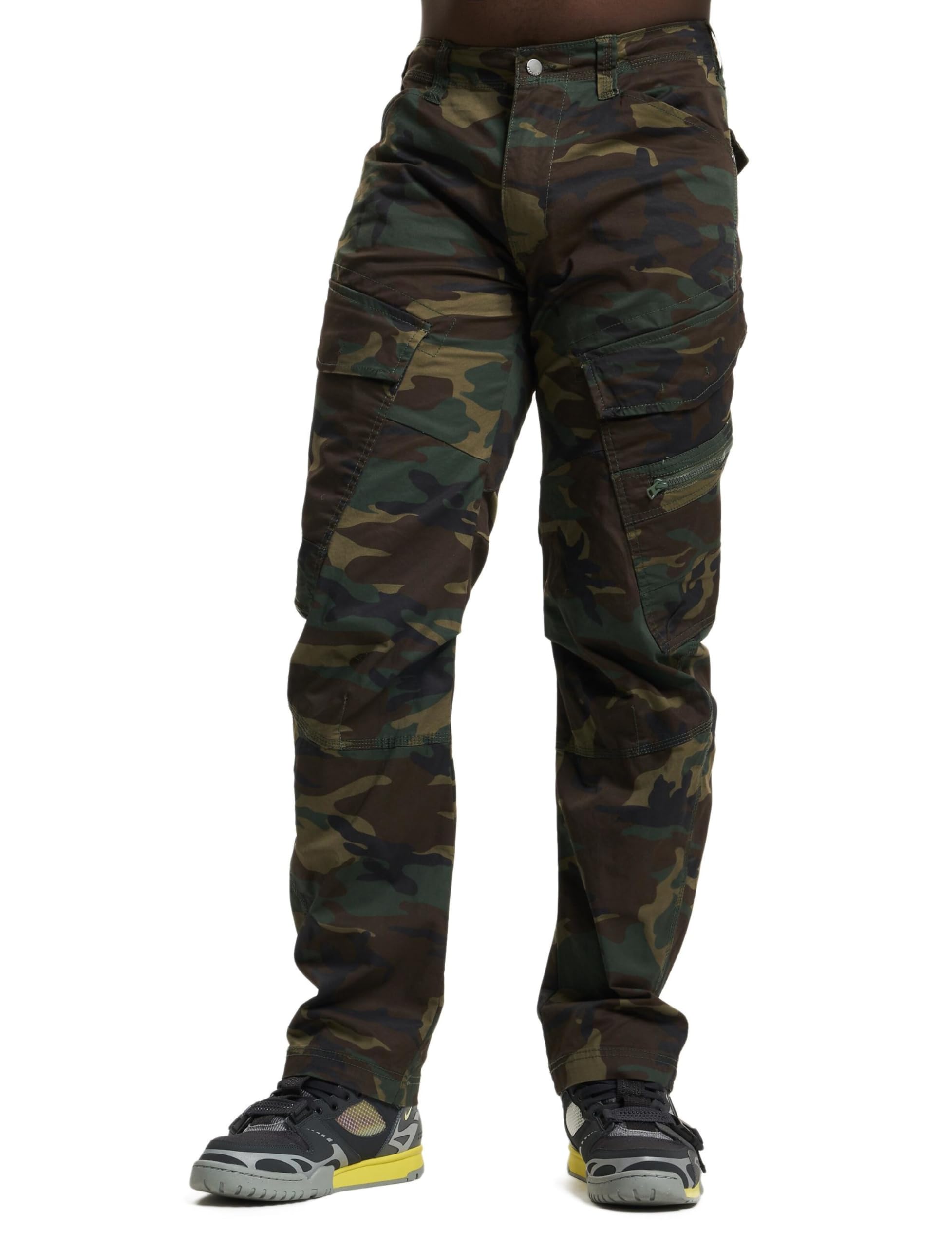 Brandit Adven Slim Fit Pants, color: woodland, size: M