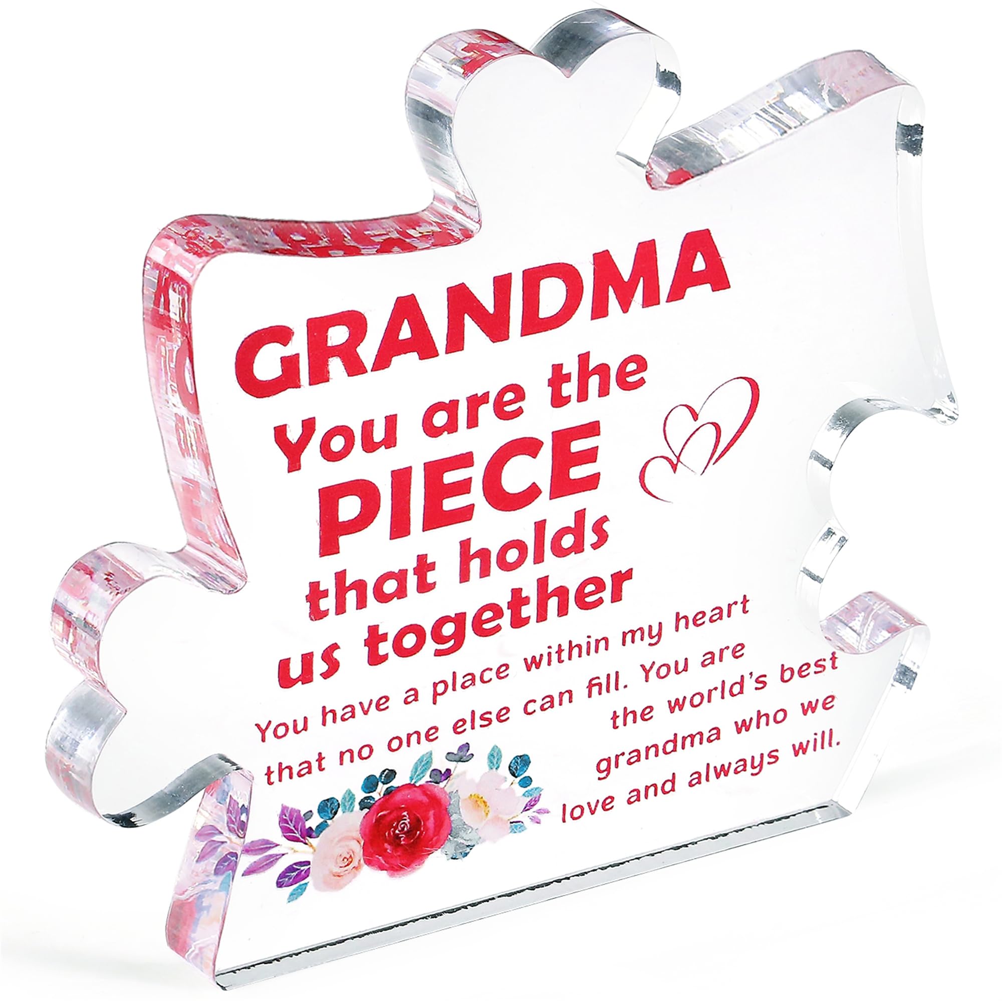 YATOJUZI Gifts for Grandma Nana Grandmother Gifts from Grandchildren Birthday Christmas Gift for Best Grandma Acrylic Plaque