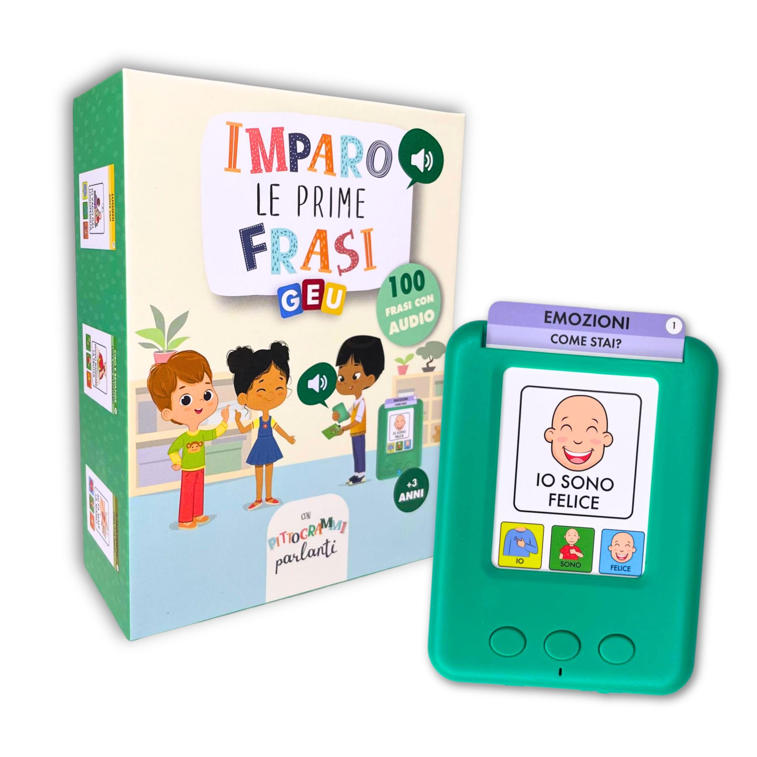 Carte Parlanti Montessori | Giochi Montessori 3 Anni | Flash Card - Giochi per Sviluppare il Linguaggio - Imparo Le Prime Frasi - Editorial GEU (Italiano)