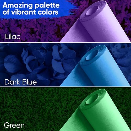 Miniatura 6 de Paclord Rollo de papel kraft azul oscuro de 18 x 1200 pulgadas (100 pies), grosor de 45 libras, papel de manualidades para la escuela, papel de