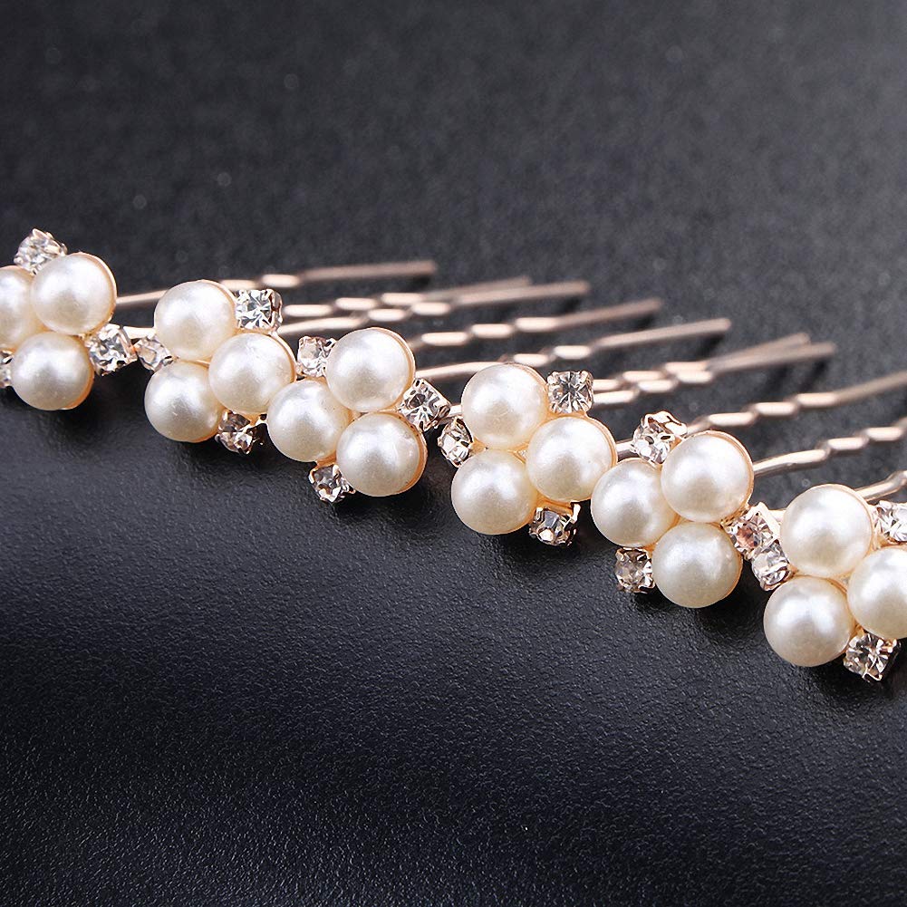 Cerchietto Sposa Con Strass E Perle Argentate – Accessorio Per Capelli Donna E Ragazza – Stile Vintage Floreale (Stile 3)