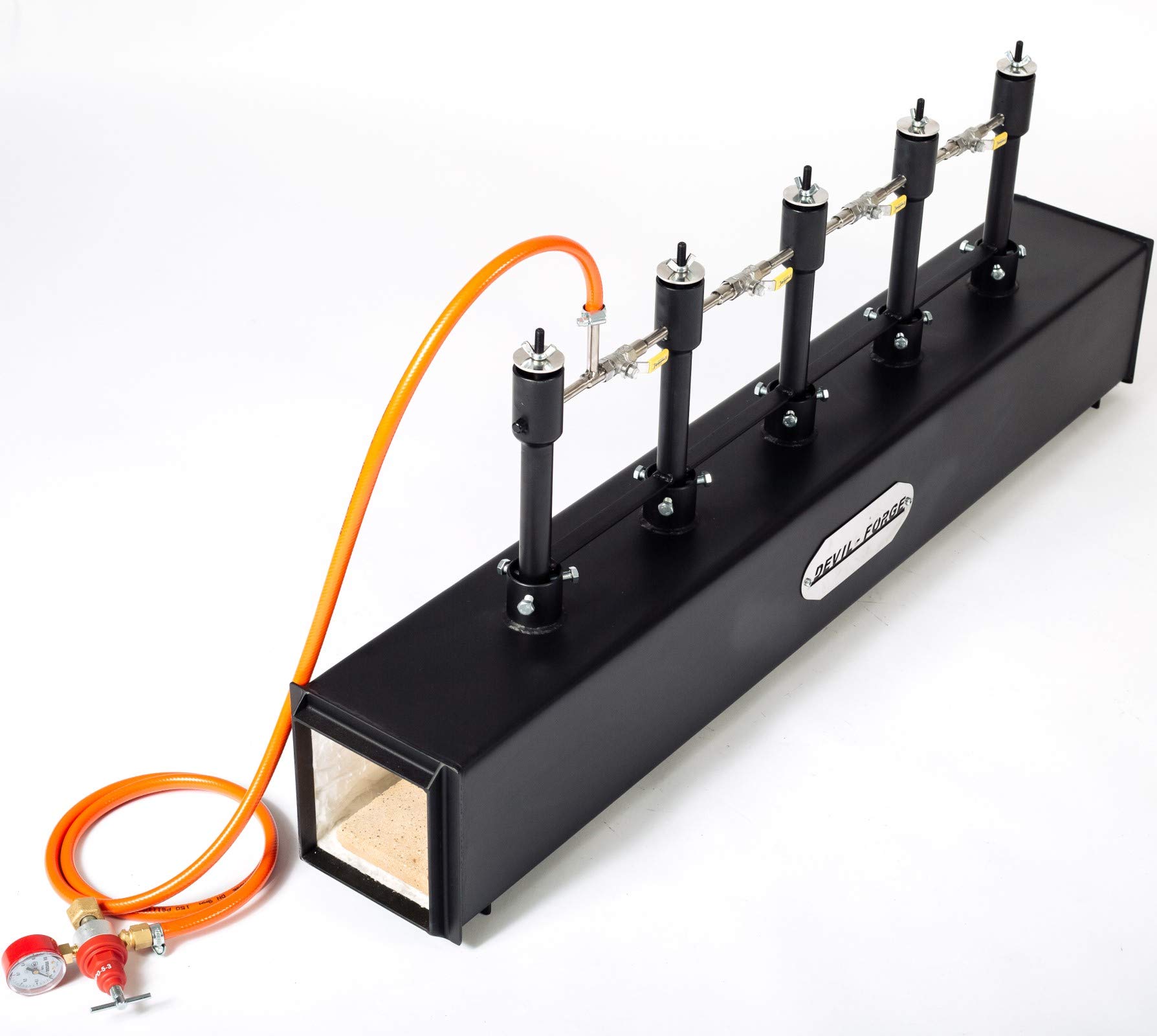 DEVIL-FORGE Pro Gas Schmiedeofen - 3 Brenner Bis 1370°C Profi-Ausstattung