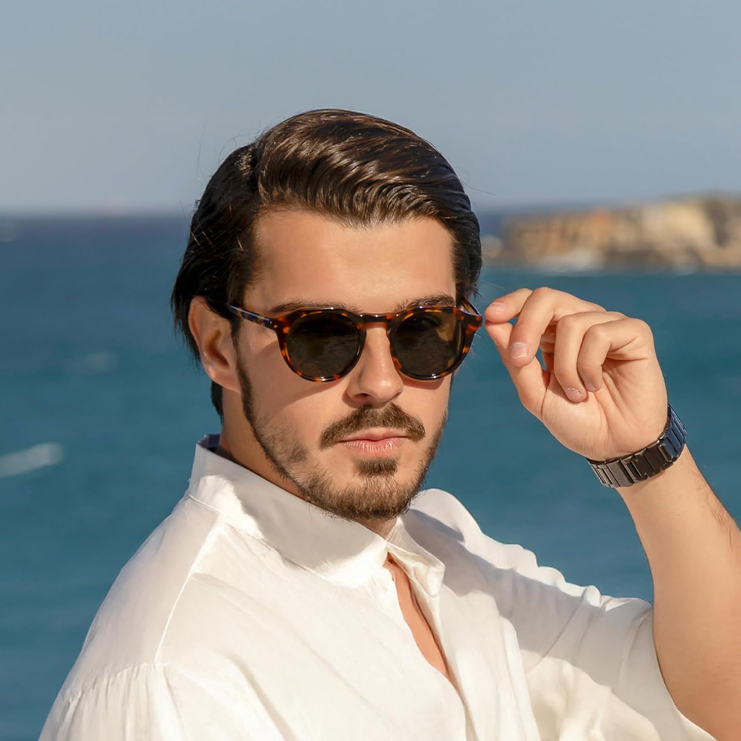 ZENOTTIC Vintage Round Polarized Sunglasses for Men Women UV400 Protection - Image 2