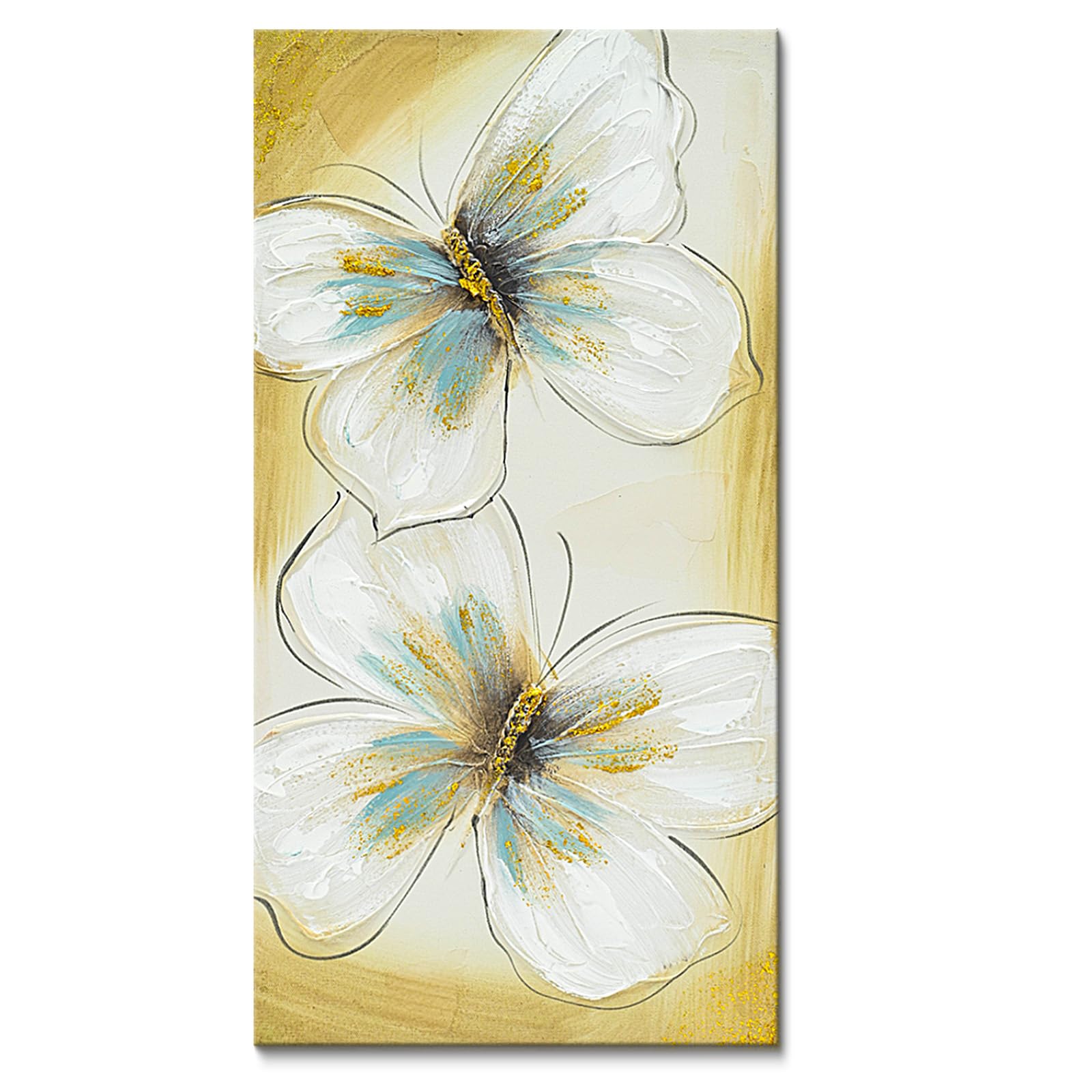 Artisanal Butterfly-Inspired Metallic Mural - Handcrafted Dimensional Wall Piece with Gilded Wing Patterns for Grand Entryways